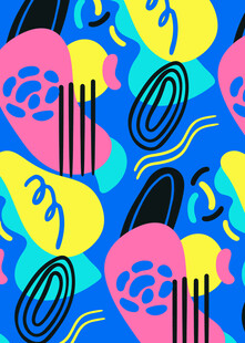 多彩抽象乐器图案背景