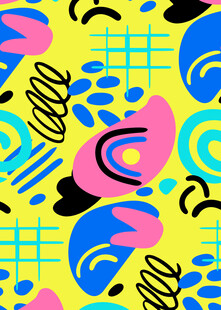 多彩抽象几何图案背景