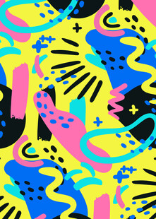 多彩抽象几何图案背景