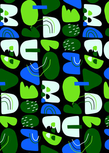 多彩字母图案背景设计