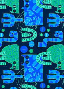 科技风几何图案背景