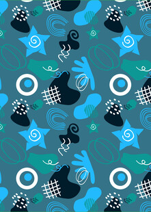 海洋主题卡通图案背景