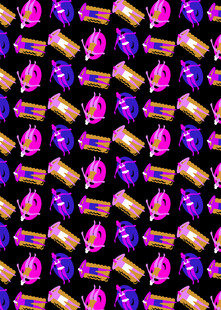 多彩糖果图案背景纹理