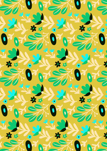 热带风叶子图案背景图