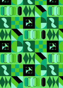 绿色几何图案无缝背景