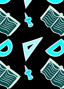 几何文具图案背景