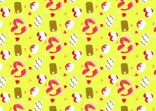 夏日冰淇淋图案背景