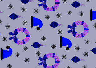 海洋主题几何图案背景