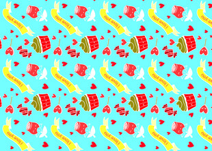 多彩糖果装饰图案背景