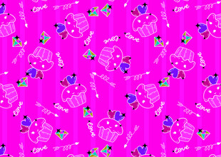 粉色花卉图案背景纹理