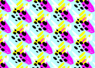 多彩抽象水果图案背景