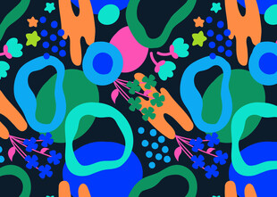 多彩抽象图案背景设计