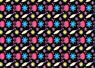 多彩几何图案无缝花纹