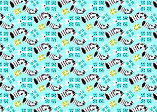 蓝底小鸟图案背景图