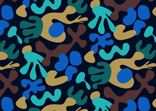 抽象多彩几何图案纹理