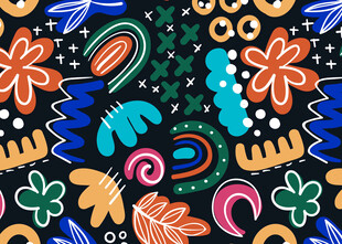 多彩抽象图案背景