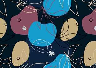 多彩抽象水果图案背景