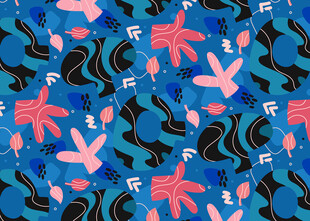 海洋元素抽象图案背景