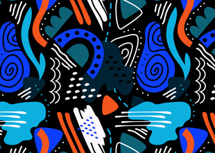 抽象几何图案装饰艺术风格