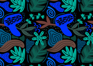 抽象绿植几何图案纹理