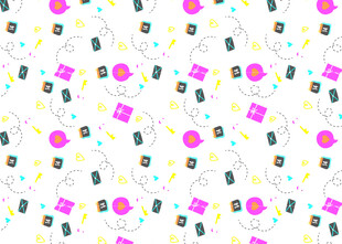 多彩几何图案无缝背景