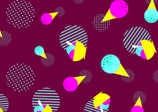 多彩几何图案背景纹理