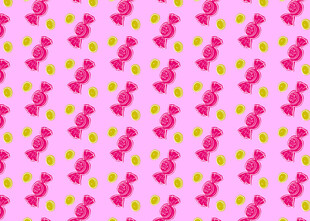 粉色兔子图案背景