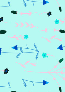 清新花卉图案背景