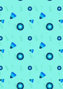 蓝绿色几何图案背景