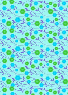 清新花草图案背景