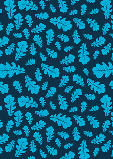 蓝色树叶图案纹理背景