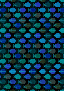 蓝绿圆形图案纹理背景