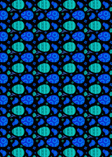 蓝绿相间几何图案纹理