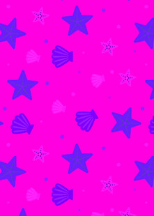 粉色背景星星铃铛图案