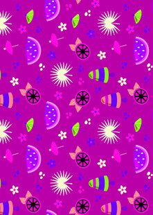 紫色梦幻花卉图案背景