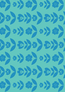 蓝绿色几何花纹图案背景