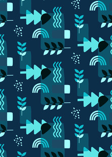 海洋元素几何图案背景