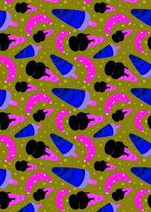 多彩几何图案纹理设计