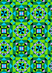 绿色几何图案无缝背景