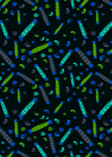 多彩几何线条抽象背景图