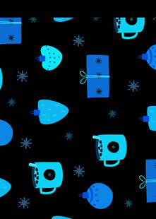 太空元素卡通图案背景