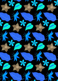 海洋元素几何图案背景