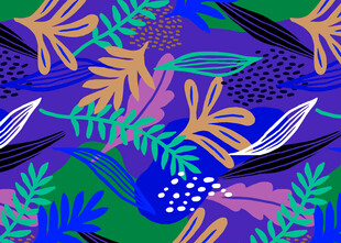 热带植物图案背景