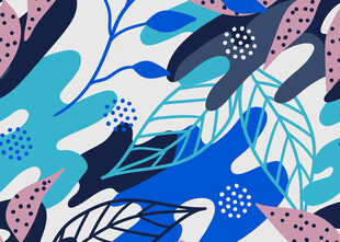 抽象植物图案背景