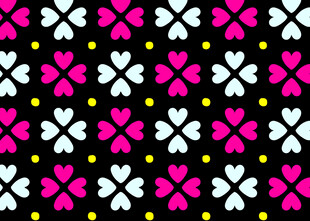 几何花卉图案背景设计