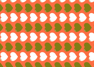 橙绿几何图案背景纹理