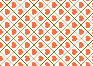 橙色水果几何图案背景