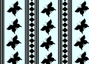 黑白蝴蝶几何图案纹理