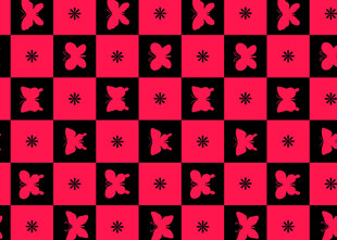 红黑几何图案背景纹理