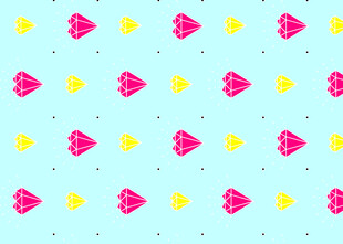 多彩心形图案背景